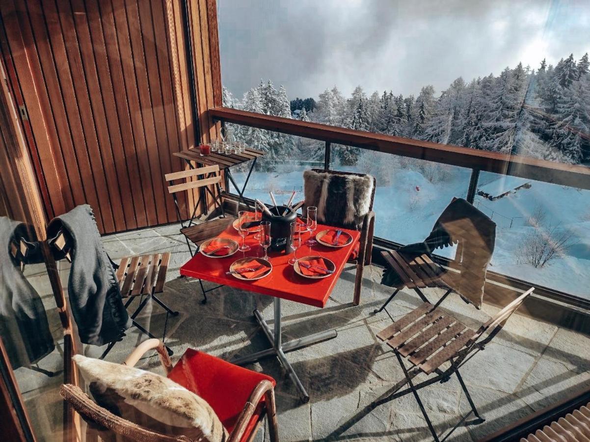 Mountain View Apartment With Parking & Fast Wifi Crans-Montana Kültér fotó